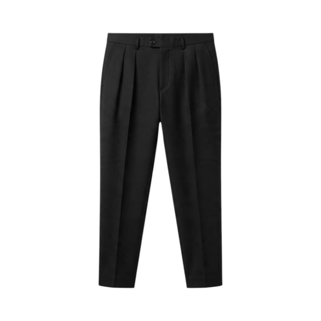 Dolce & Gabbana Pantaloni Neri Eleganti con Pieghe