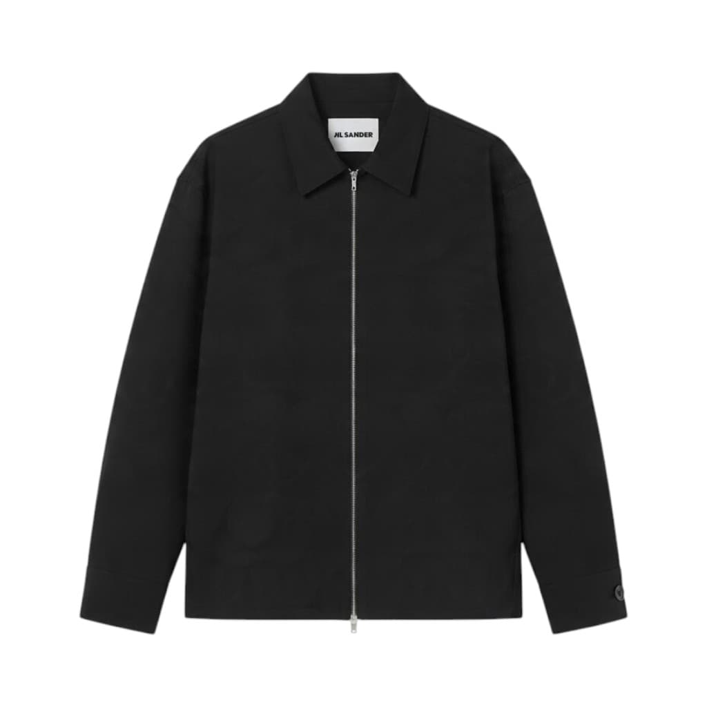 JIL SANDER Giacca Nera con Zip Elegante e Minimalista