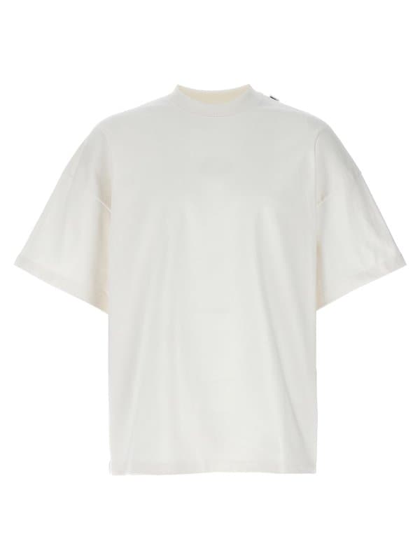 JIL SANDER T-shirt in cotone avorio