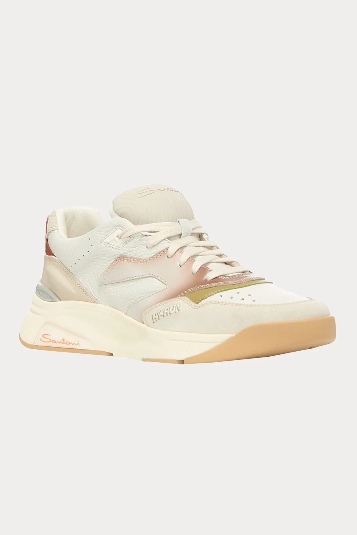 Santoni Sneakers Uomo Bianche e Beige – MBHR21966PMICEA-GE10