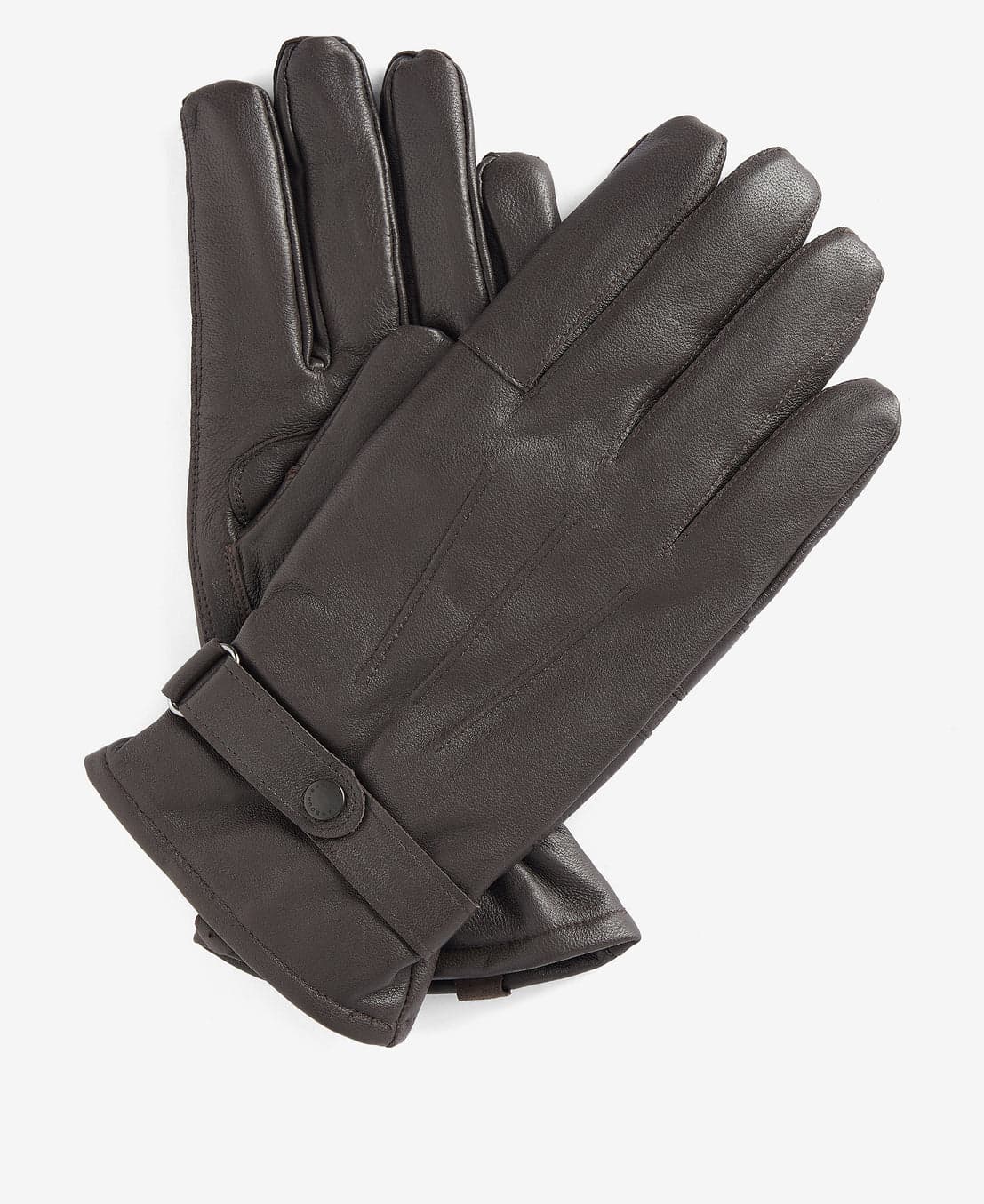 BARBOUR Guanti in pelle brunita