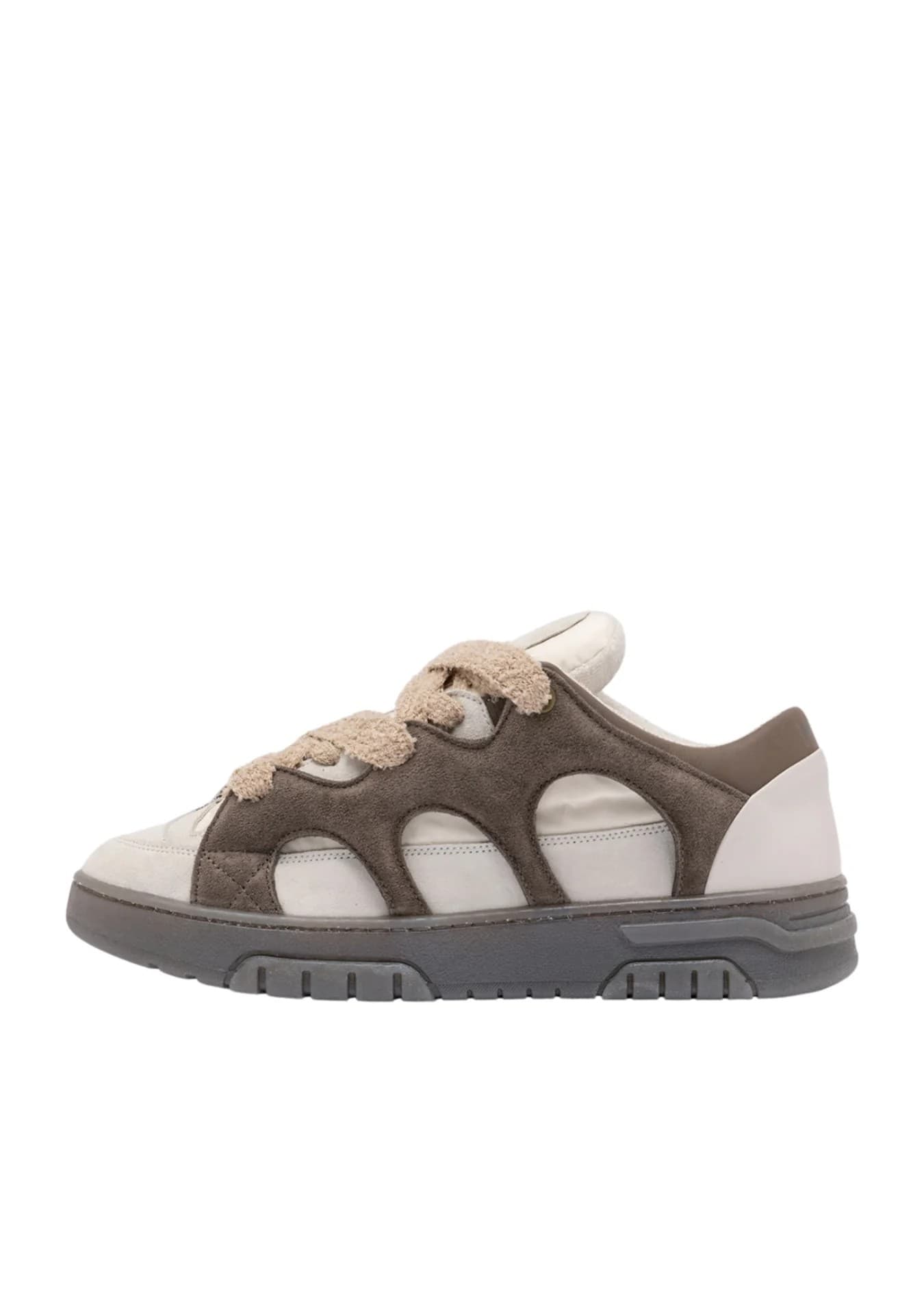 Santha Model 1 Contrast Sneakers in Camoscio Marrone