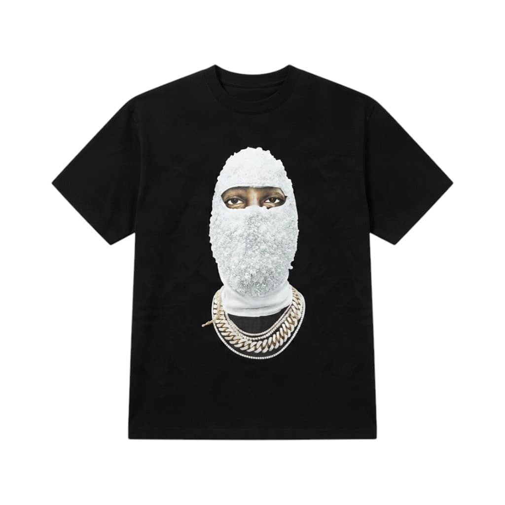 IH NOM UH NIT Maglietta Oversize in Cotone Nero con Stampa Artistica