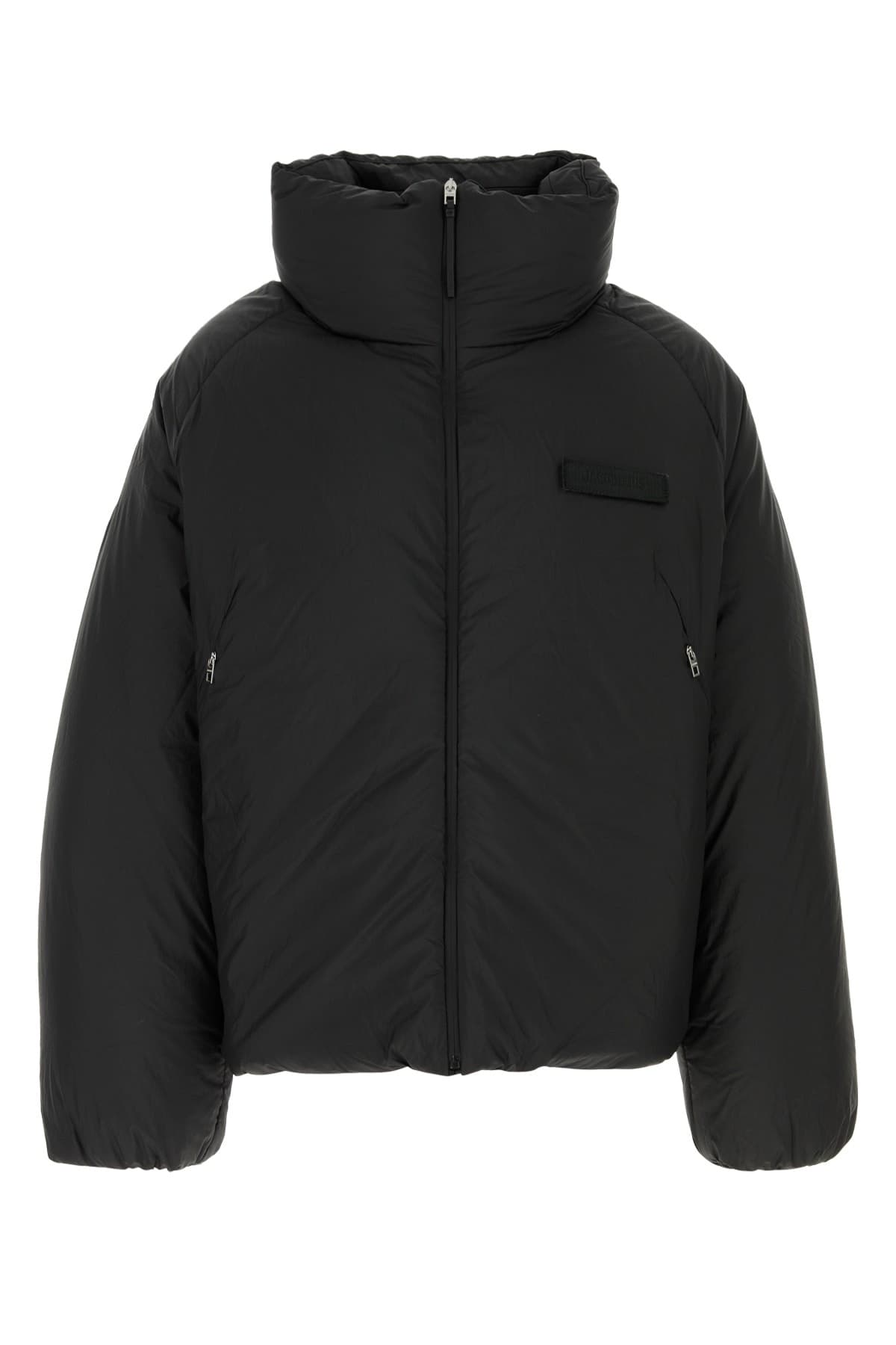 Jacquemus Giacca Piumino Donna Nera in Nylon con Collo Alto