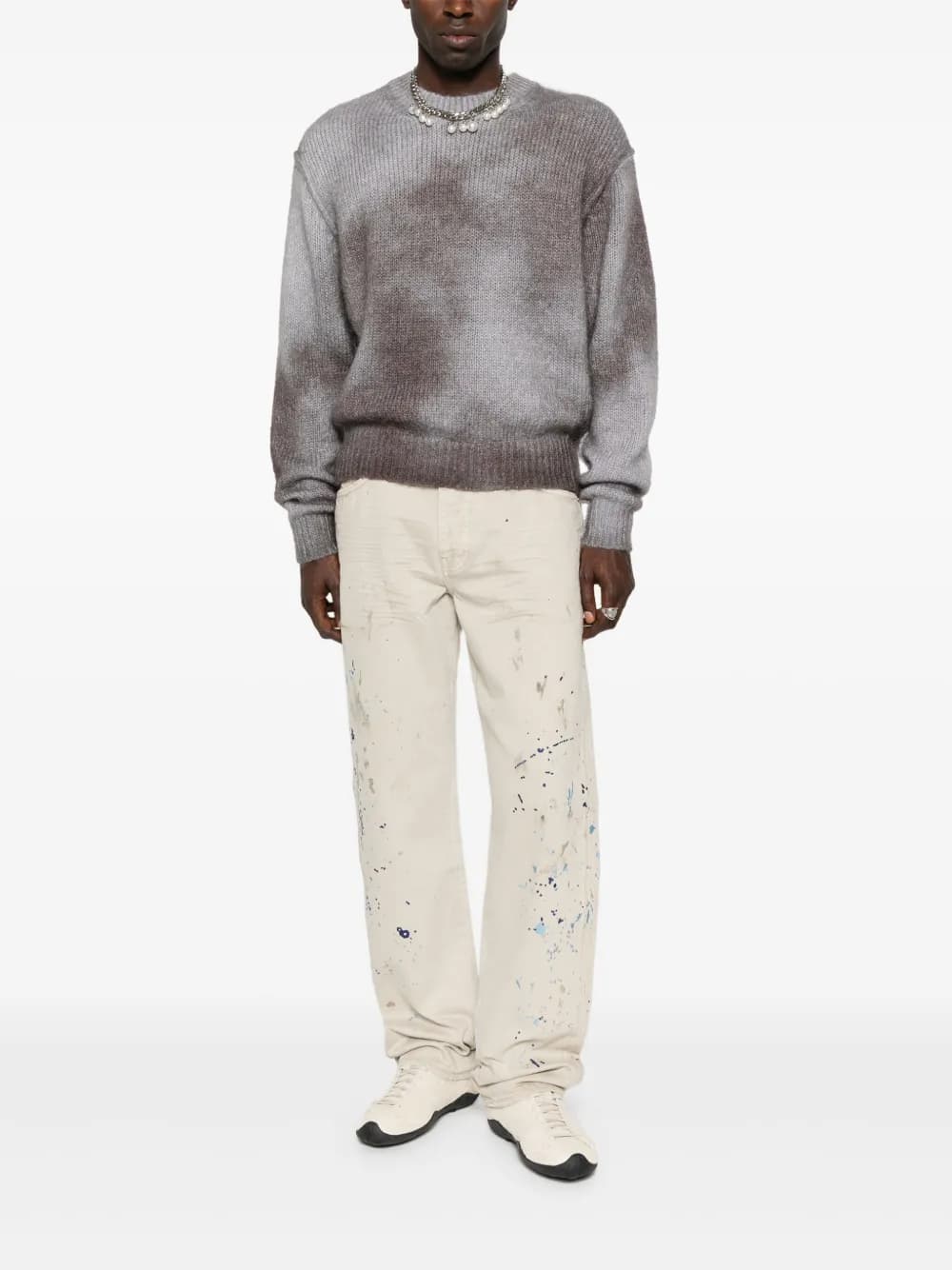PURPLE BRAND Jeans macchiati di vernice