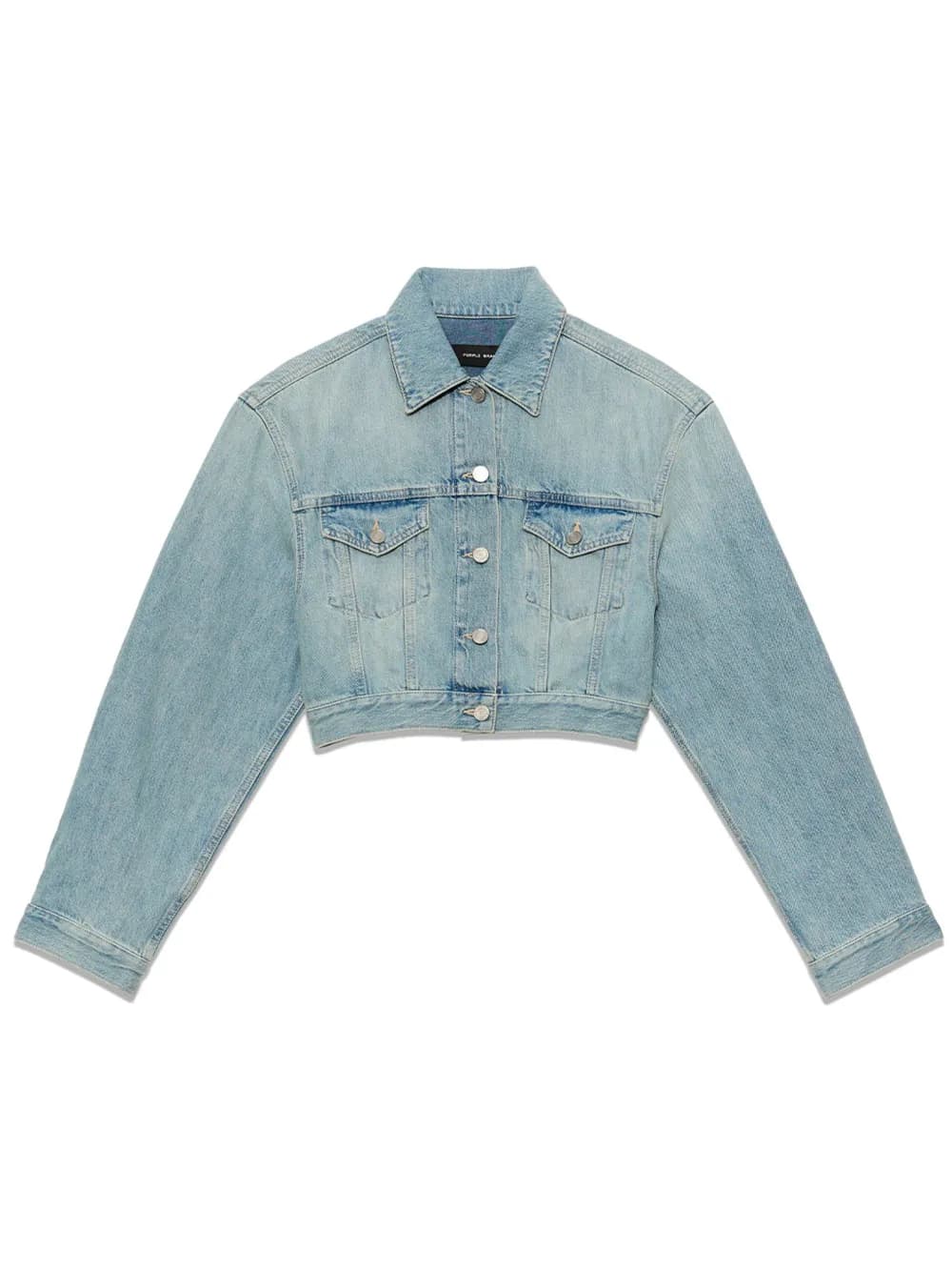 PURPLE BRAND Giacca denim crop