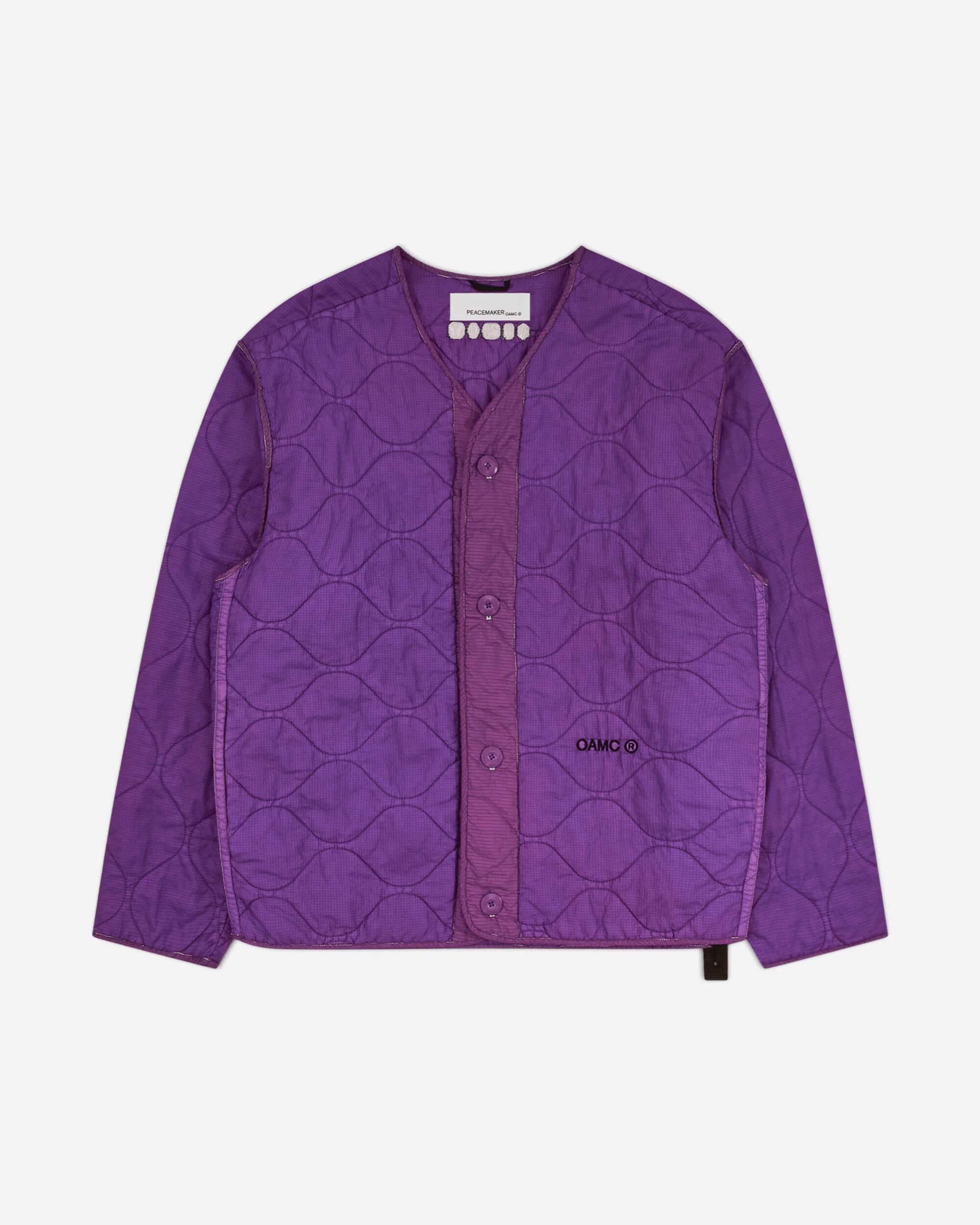 OAMC Giacca Bomber Peacemaker in Nero con Dettagli Ricamati