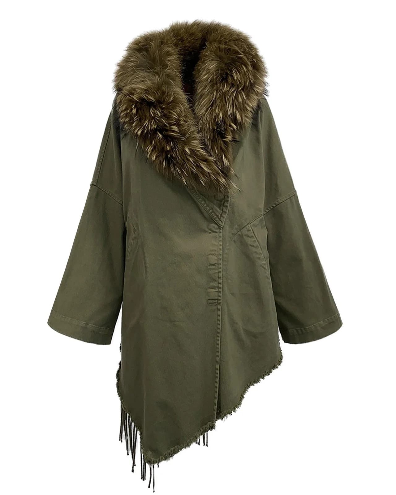 Bazar Deluxe Cappotto Donna Verde Militare – S11302000