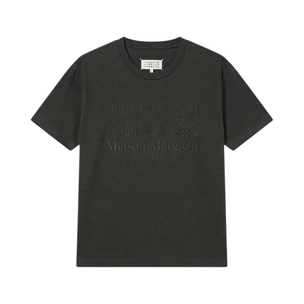 MAISON MARGIELA T-shirt in Antracite con Stampa Numerica