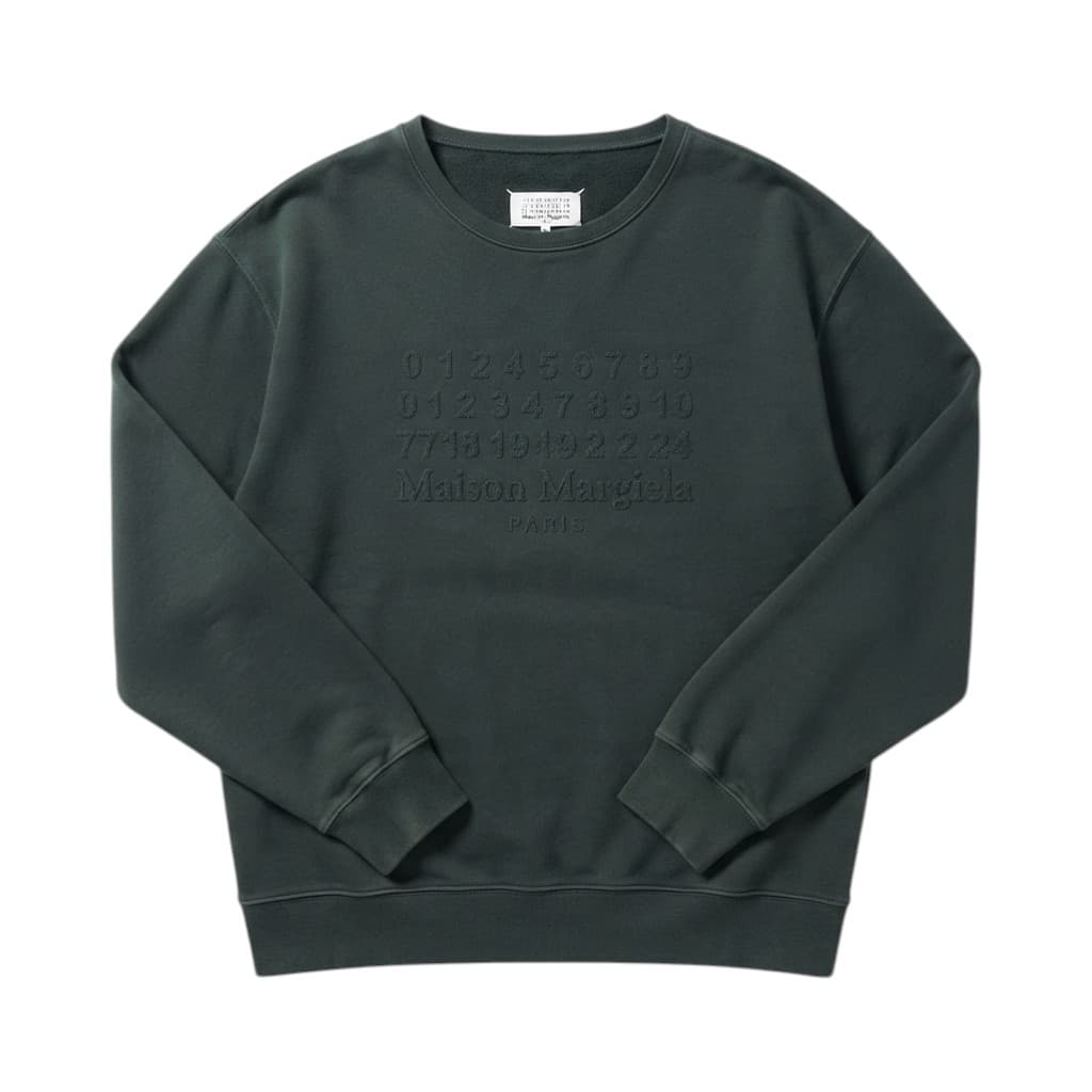 MM6 MAISON MARGIELA Felpa Grigia con Dettagli Distintivi