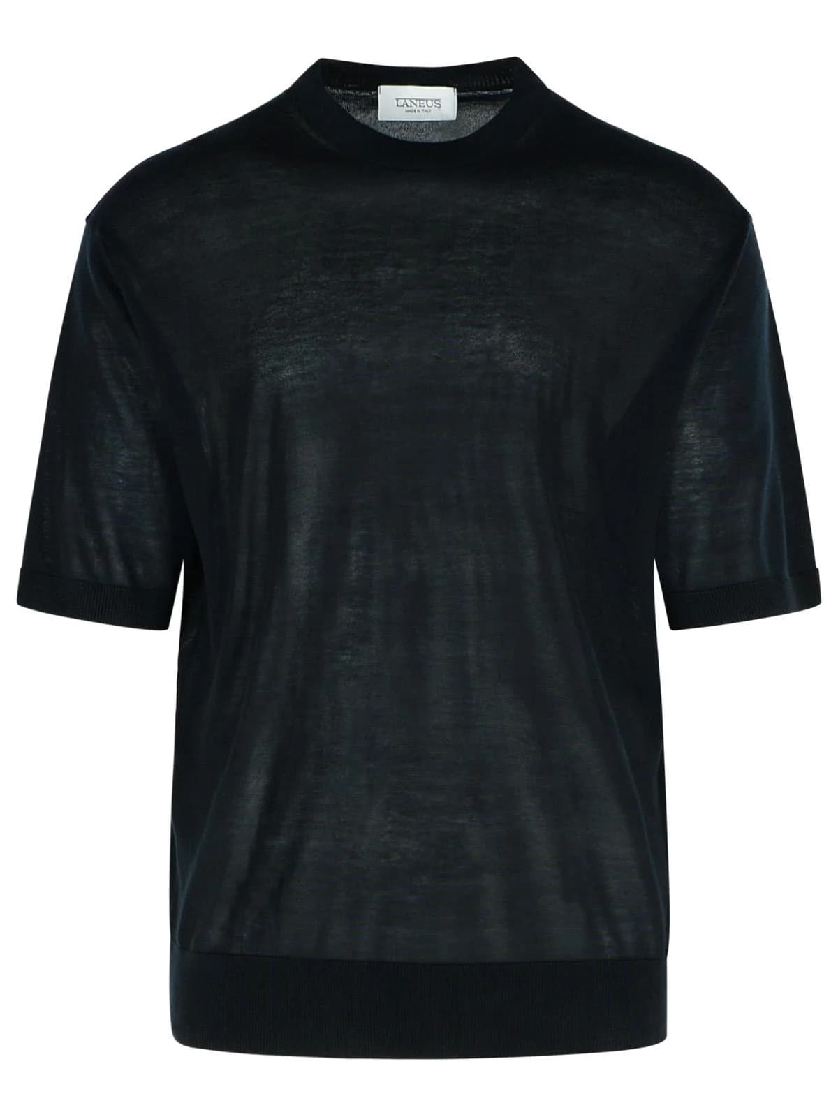 LANEUS Oversized Knitted T-Shirt
