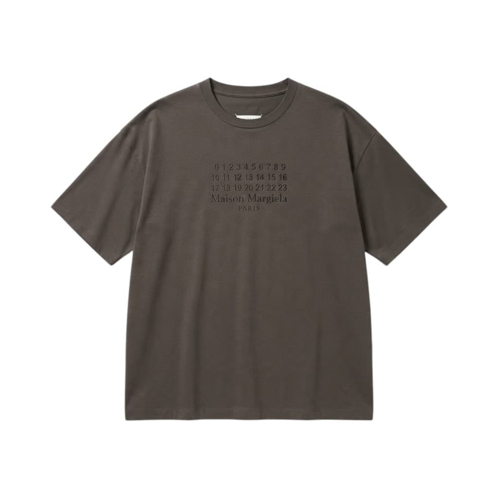 MAISON MARGIELA Maglieria T-shirt Marrone con Dettagli Distintivi