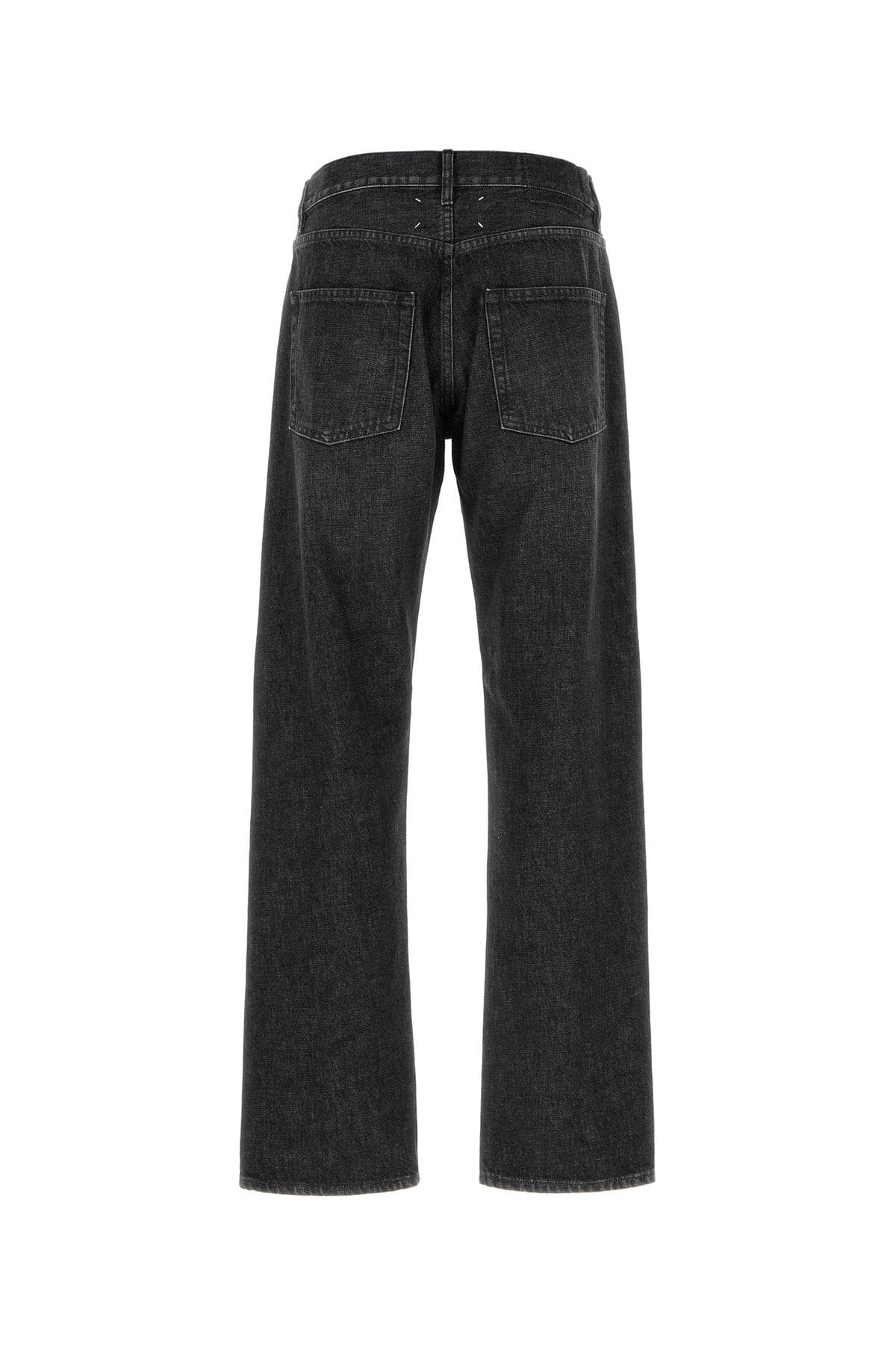 Maison Margiela Jeans Uomo Grigio Washed 5 Tasche in Cotone