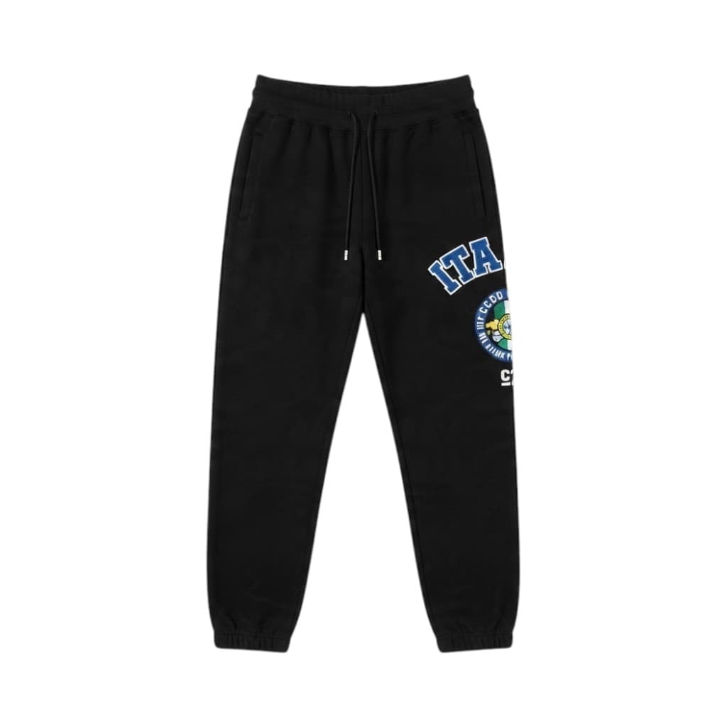 GCDS Pantaloni Casual in Nero con Dettagli Grafici