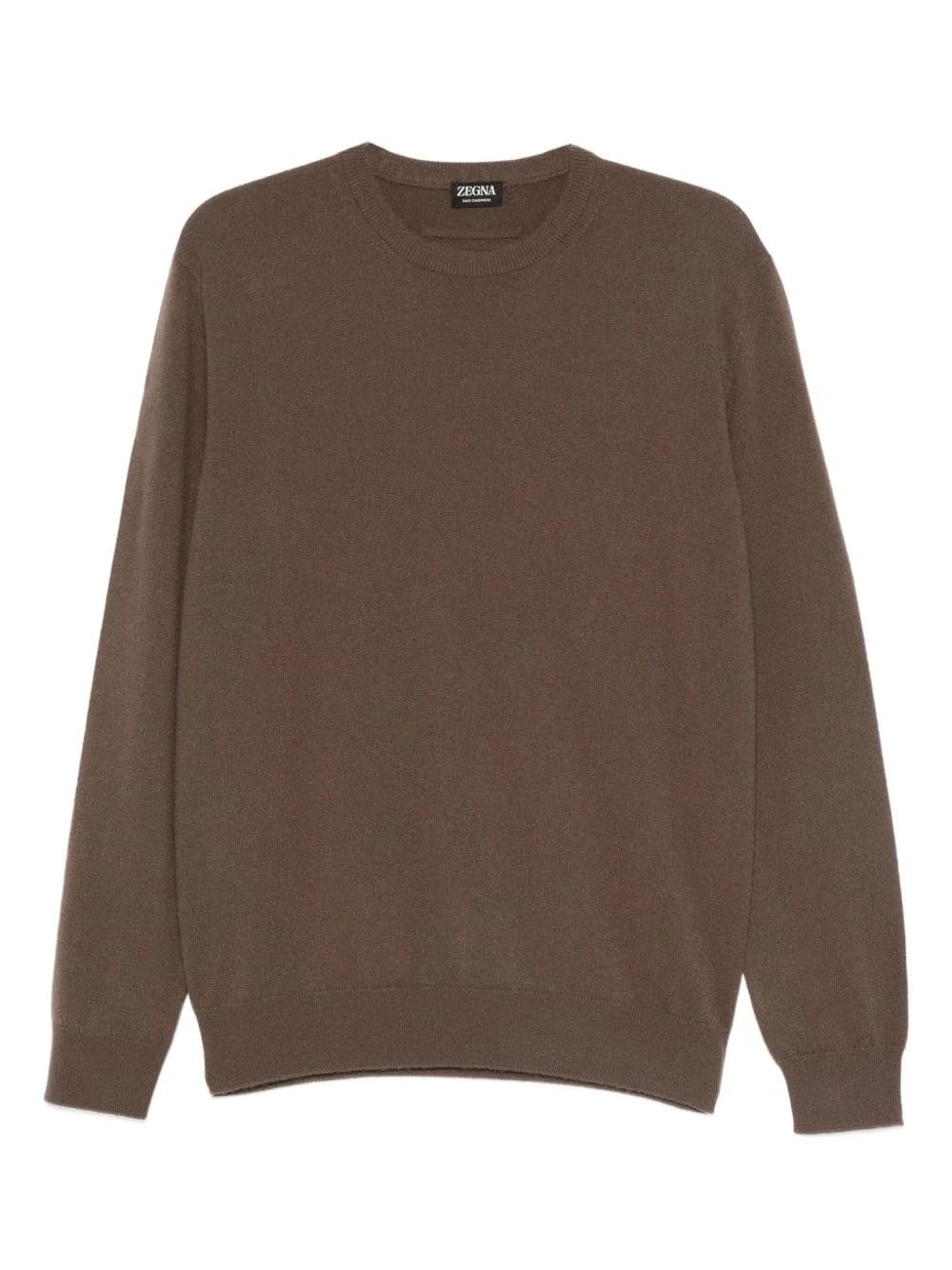 Zegna Maglia Girocollo Uomo Marrone