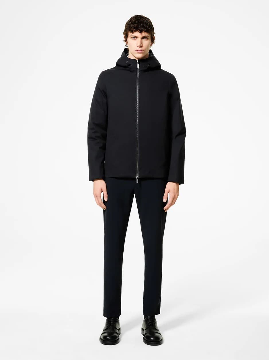 RRD Terzilio Floating Storm Giubbotto Uomo Blu in Lana con Cappuccio
