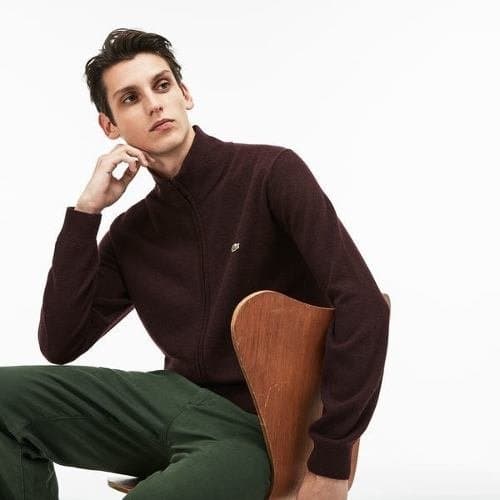 lacoste Sweaters Bordeaux