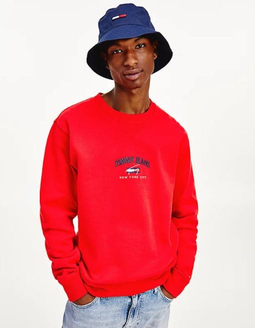TOMMY JEANS Sweaters Red