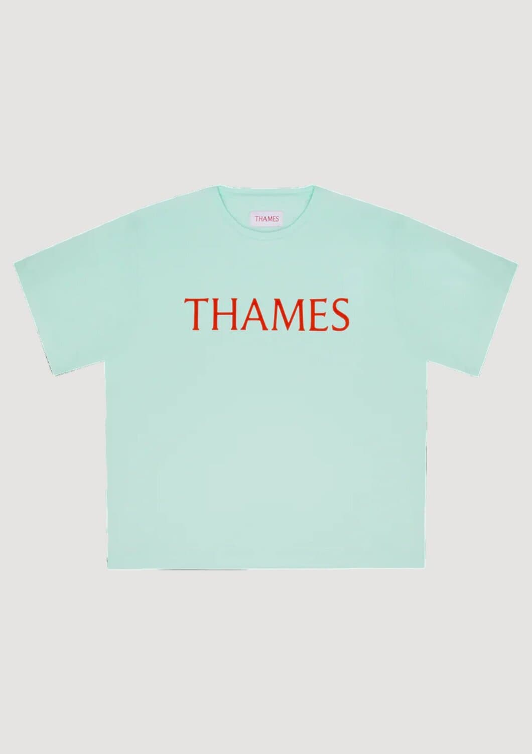 Letters Tee Aqua Blu