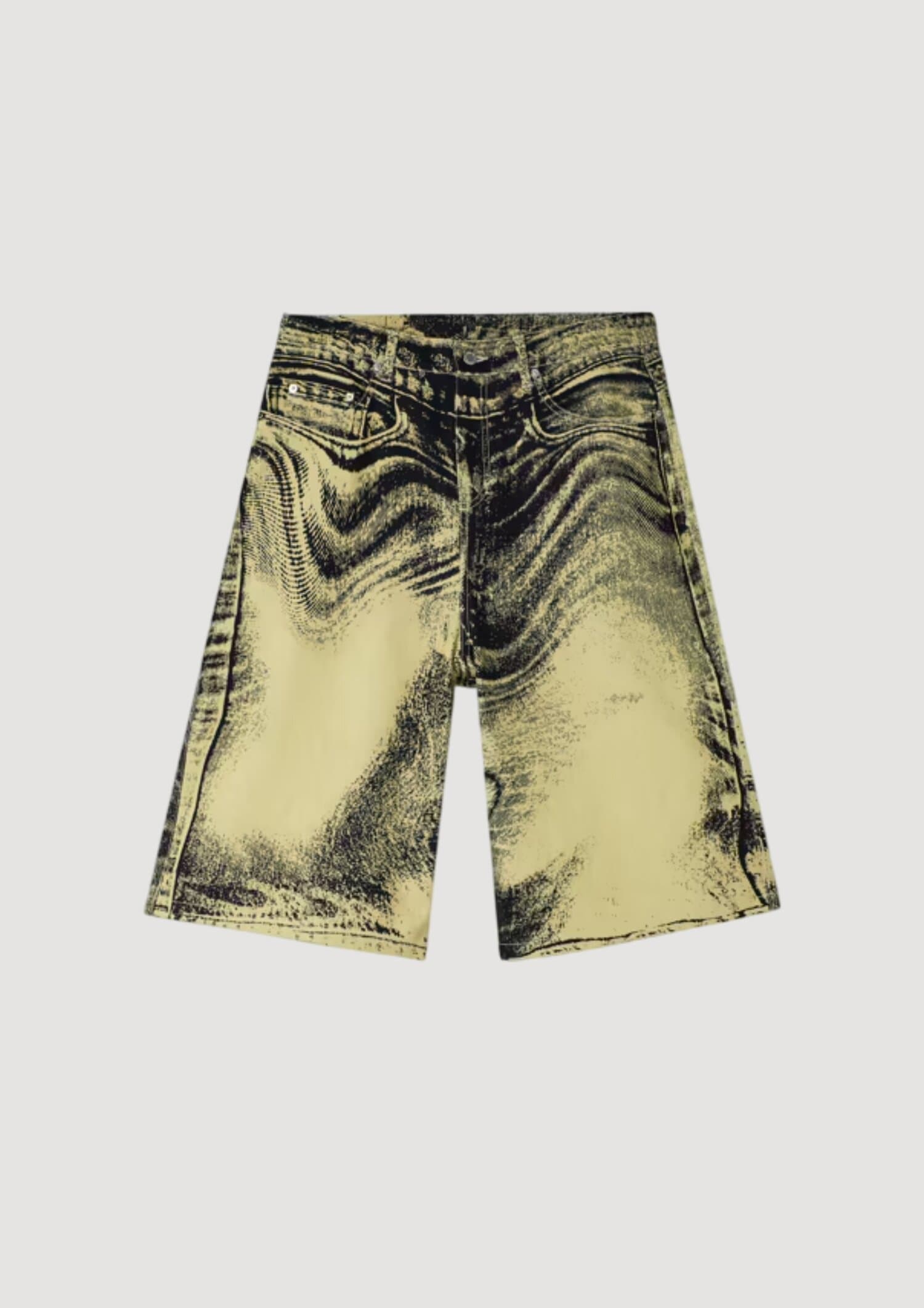 Distorted Denim Shorts