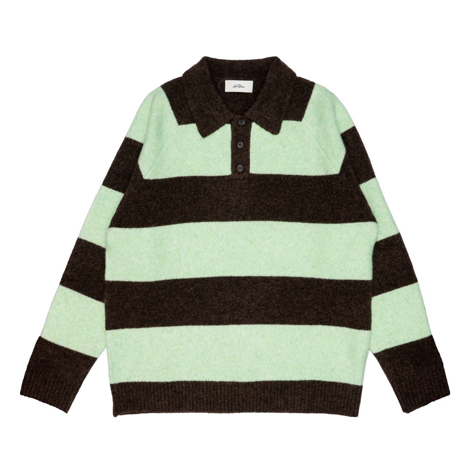 Men Les Deux Striped Melange Knitted
