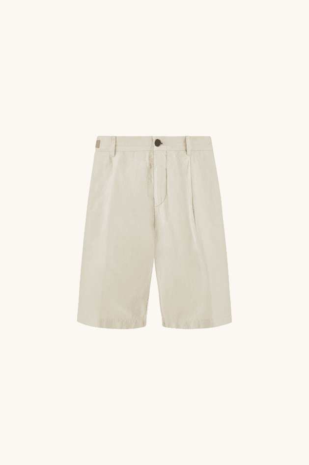 bermuda in linen and cotton man tofu