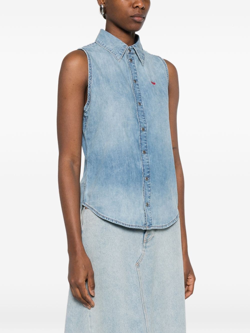 Diesel de-eazy-sl shirt blue woman