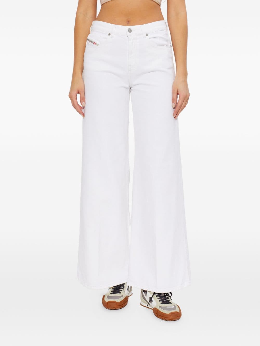 Diesel jeans leg wide white