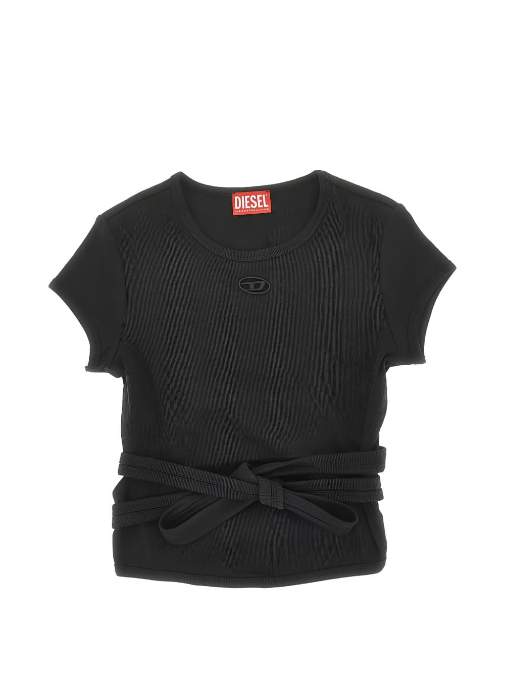 Diesel T-shirt with black woman belt