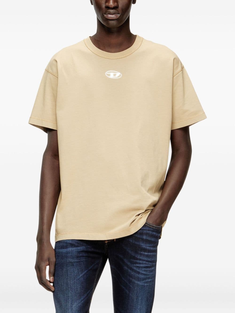 Diesel t shirt t-norm-iod man beige