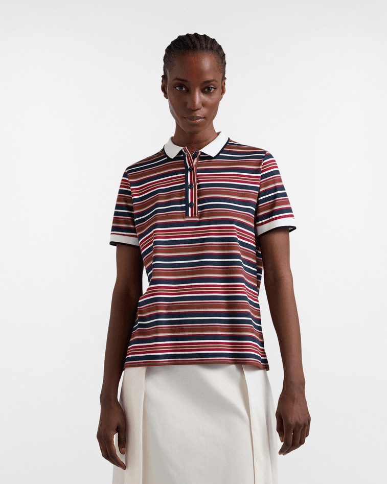 jersey pole with blue stripes