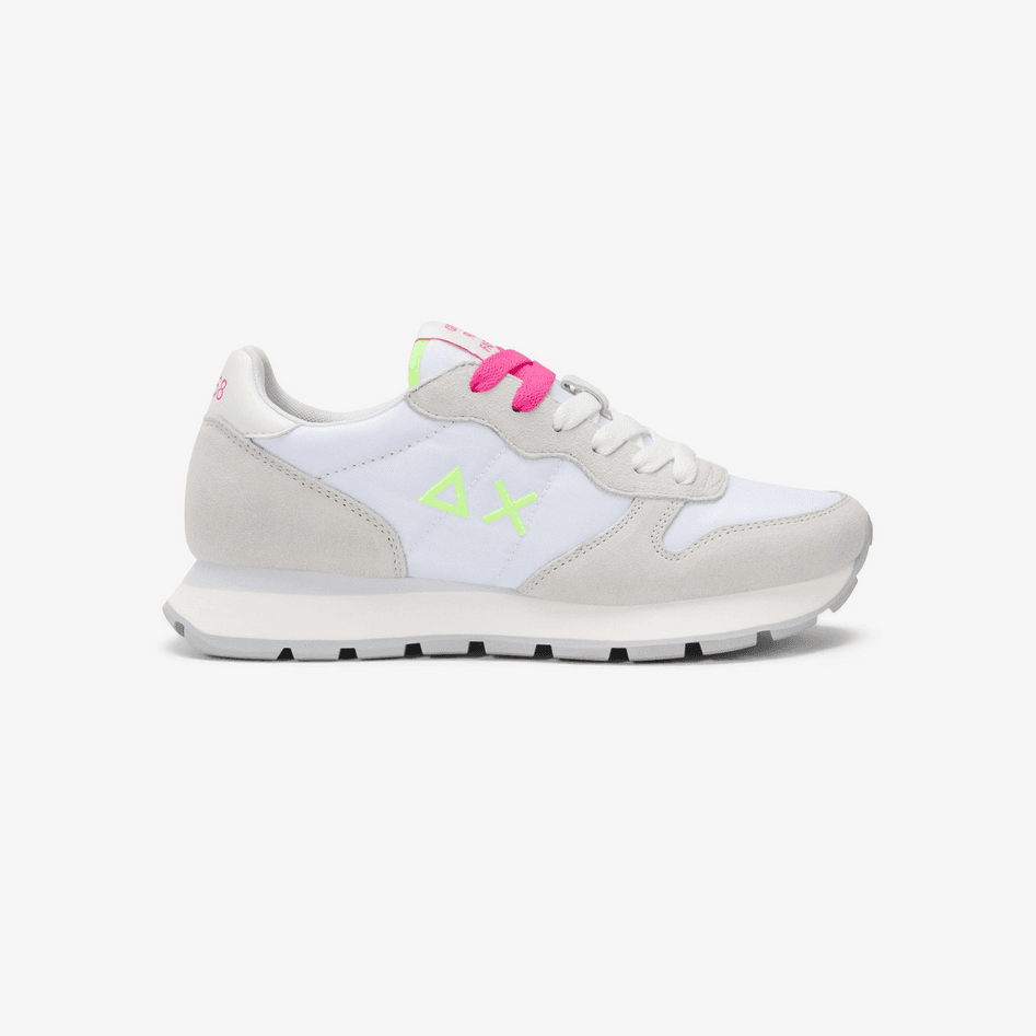 women's shoe white-fuchsia
