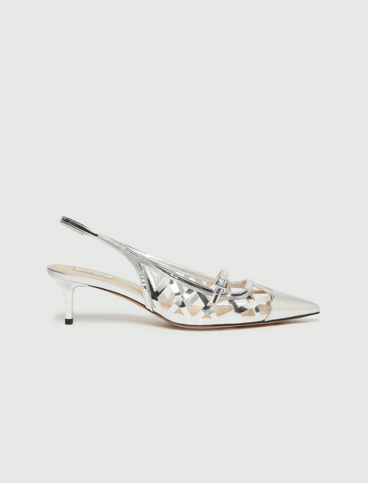 Women shoes silver