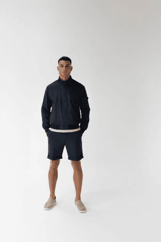 jacket man deep blue