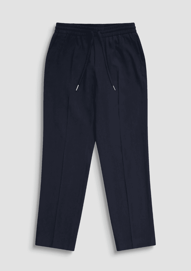 pants relaxed fit man blue marine
