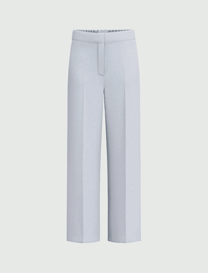 trousers cropped woman blue