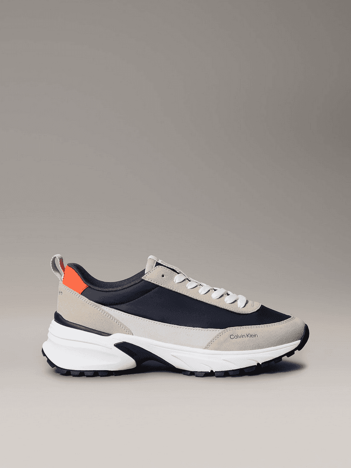 sneakers man beige-blue
