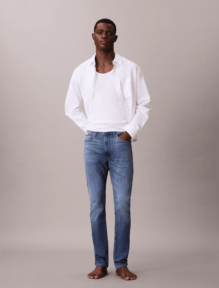 jeans skinny man blue