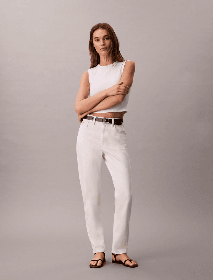 jeans woman white
