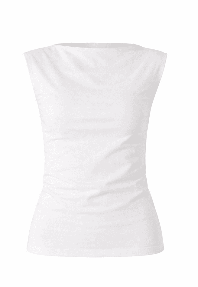 t-shirt cut out woman white