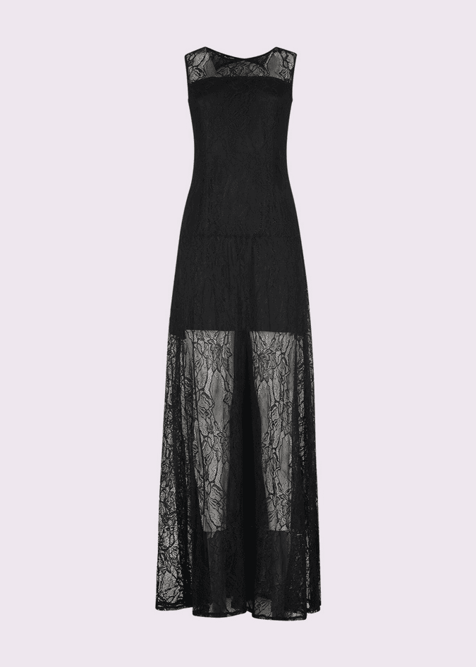 black lace dress