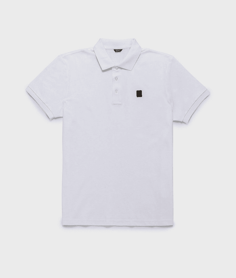polo basic man white