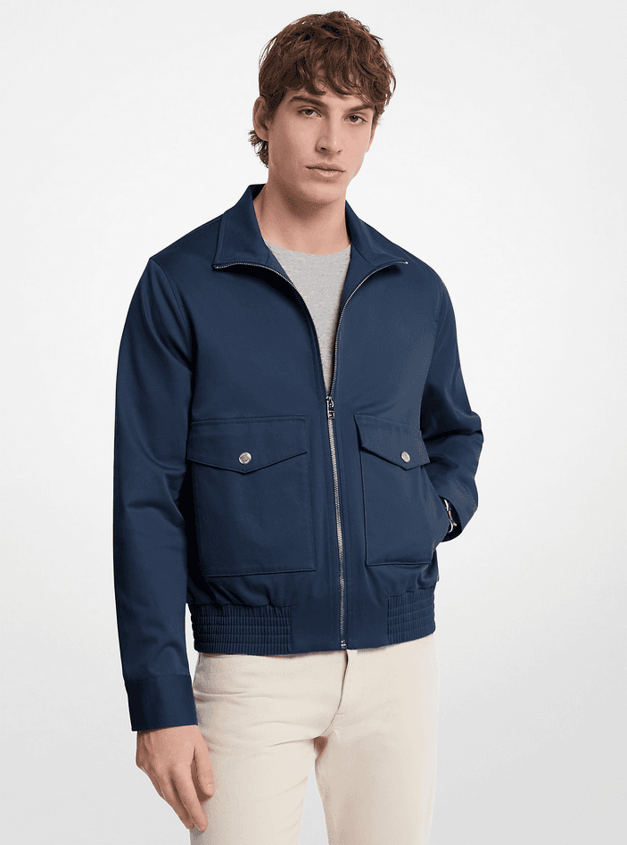 jacket man blue night