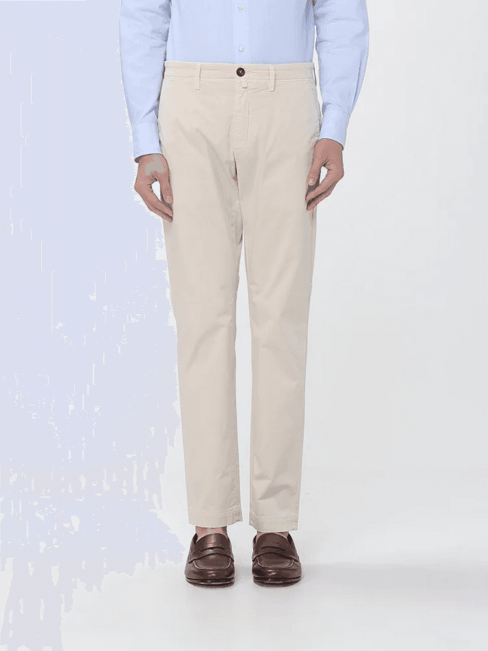 Chino men's pants beige