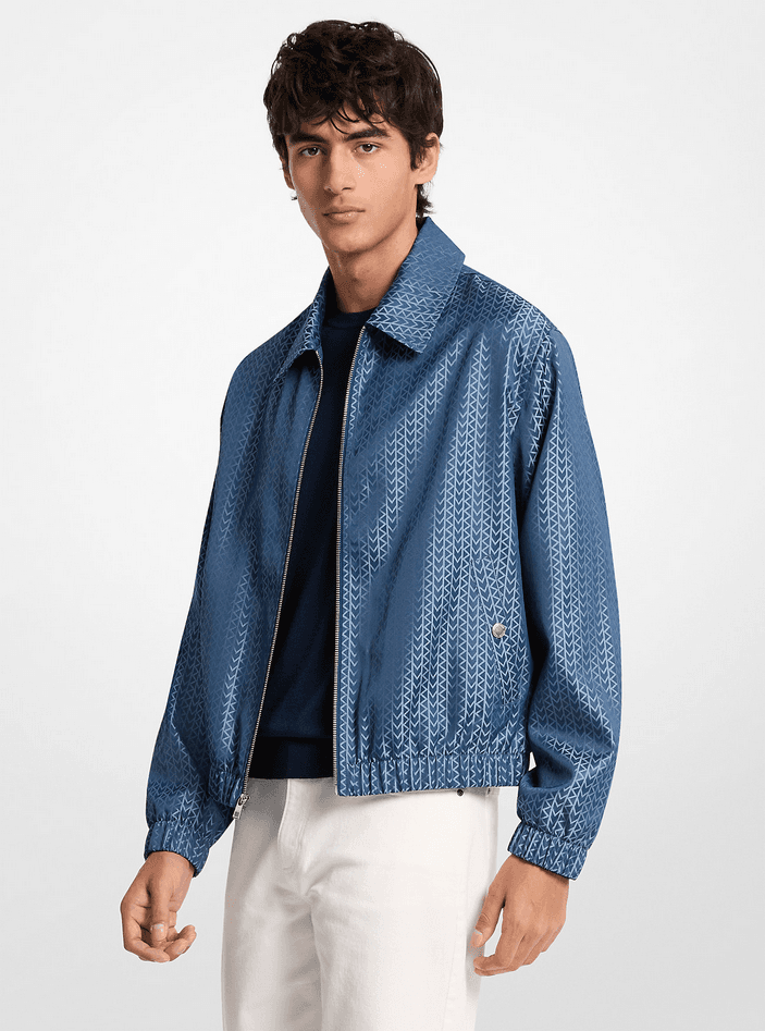 jacket man blue river