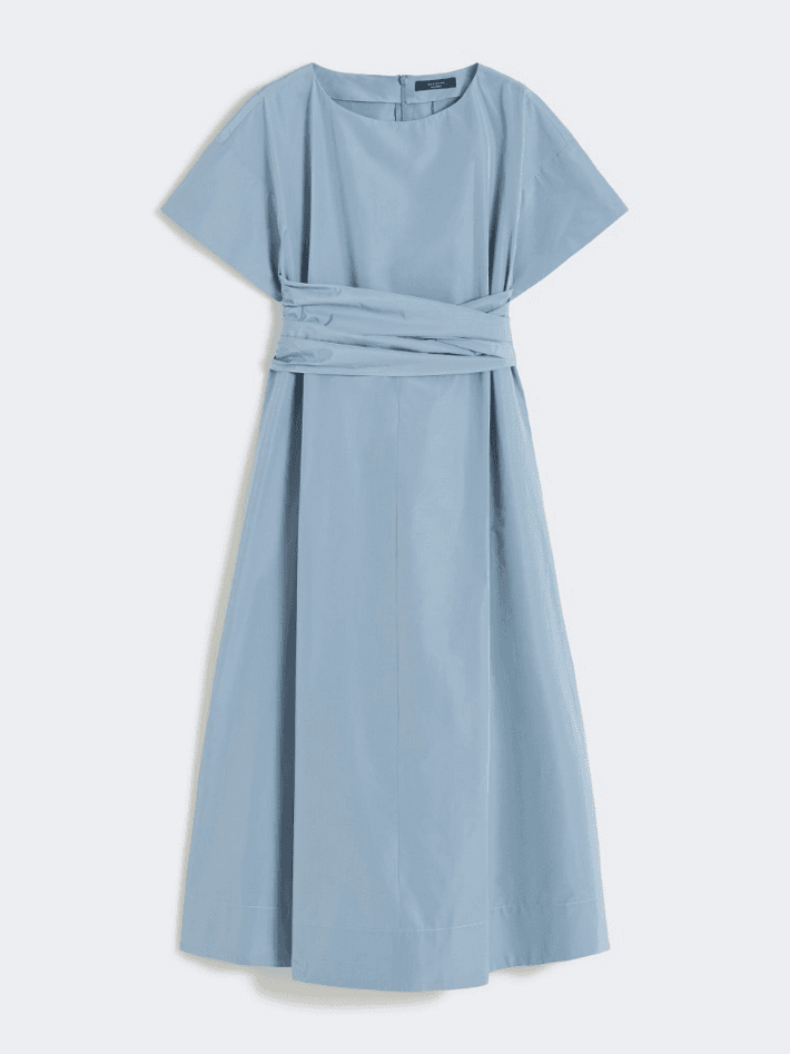 blue woman vased dress