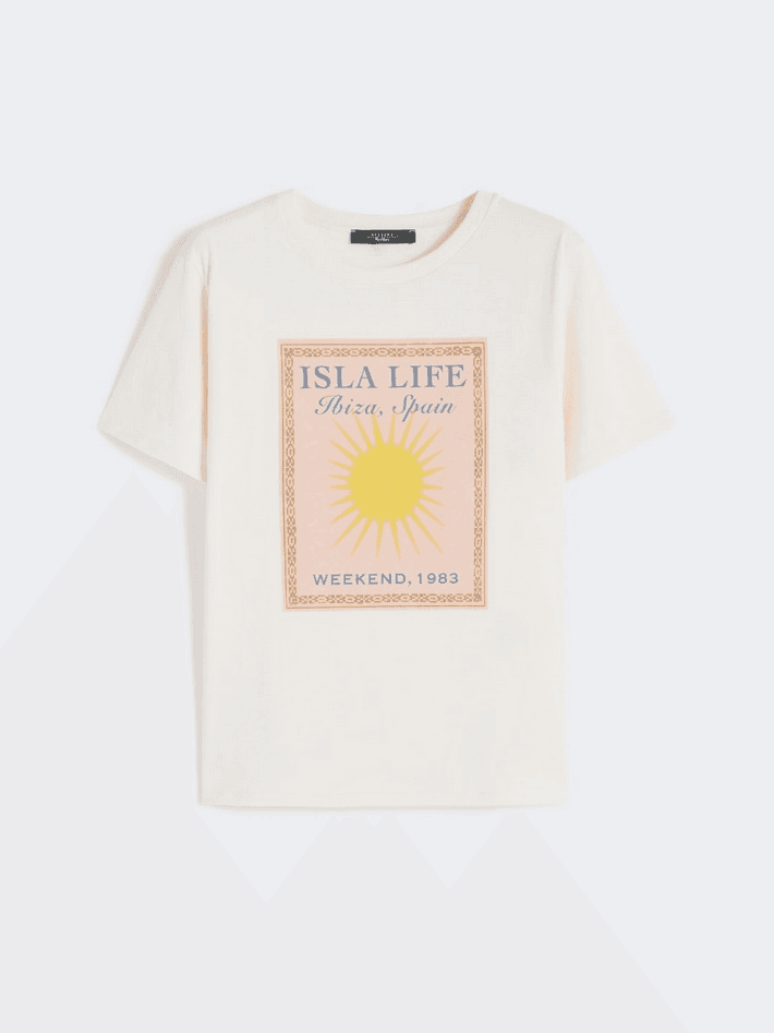 t-shirt woman ecru
