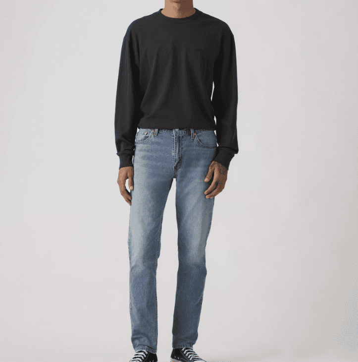 Mid blue jeans