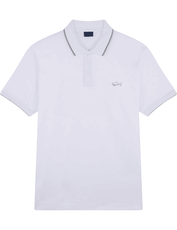 polo mercerized man white