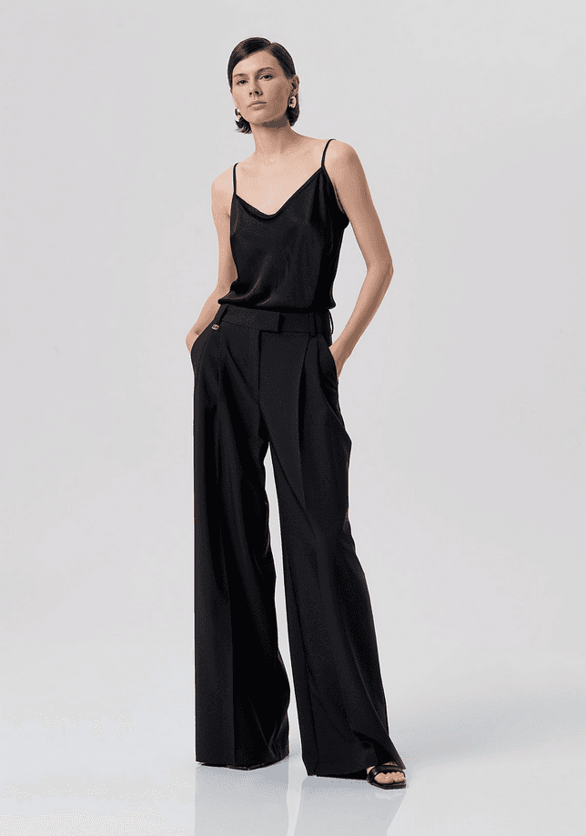black woman palace trousers
